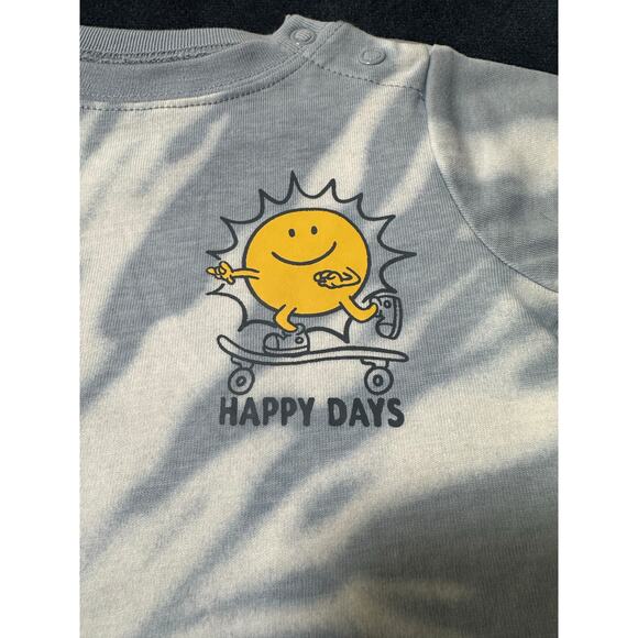 Garanimals Romper Toddler Boy 18m NWT Tie Dye Summer Skater Smiley Happy Days - Picture 4 of 5